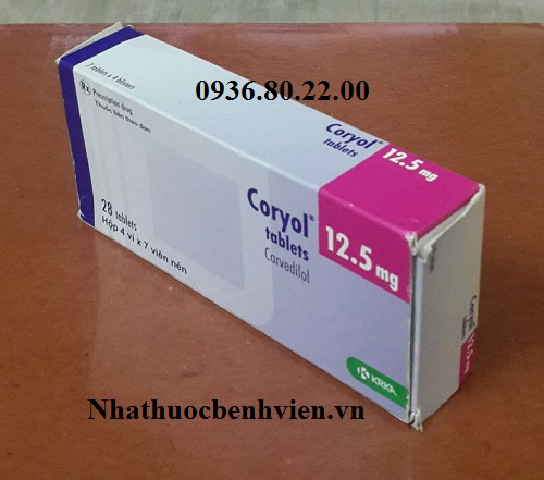 Thuốc Coryol Tablets 12,5mg
