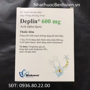 Thuốc tiêm Deplin 600mg