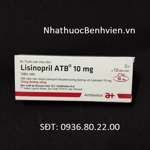 Thuốc Lisinopril ATB 10mg