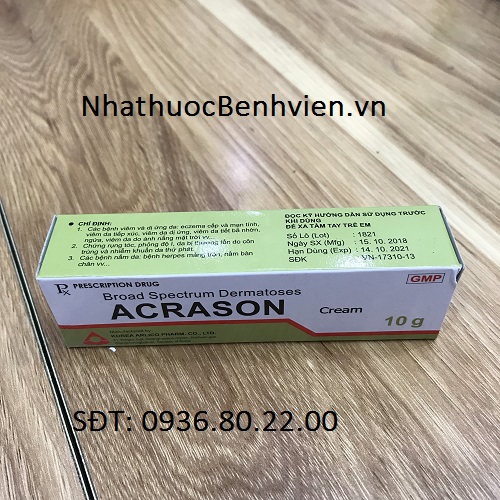 Thuốc Acrason Cream 10g