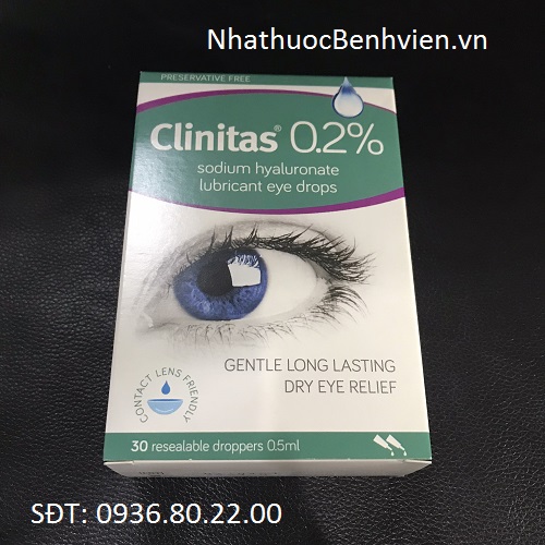 Dung dịch nhỏ mắt Clinitas 0.2%
