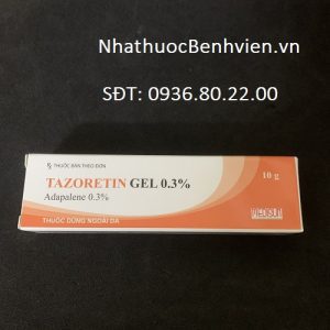 Thuốc Dùng ngoài da Tazoretin Gel 0,3%