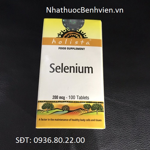 Thực phẩm bảo vệ sức khỏe Selenium 200mcg Holista