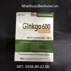 Thực phẩm bảo vệ sức khỏe Ginkgo600 Natural