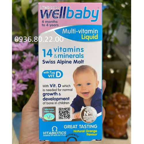 Thực phẩm bảo vệ sức khỏe Wellbaby Multi-vitamin Liquid