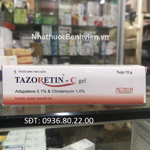 Thuốc Tazoretin-C Gel 15g