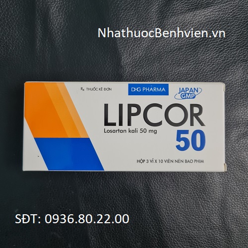 Thuốc Lipcor 50mg