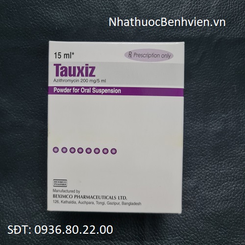 Thuốc Tauxiz - Bột pha Hỗn dịch uống 15ml