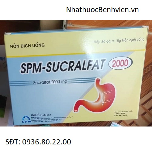 Thuốc SPM-Sucralfat 2000mg - Hỗn dịch uống