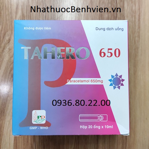 Thuốc Tahero 650mg/10ml