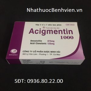 Thuốc Acigmentin 1000 MG