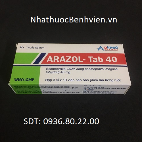Thuốc Arazol-Tab 40MG