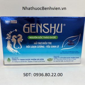 Genshu Hỗ trợ điều trị Rối loạn Cương – Yếu sinh lý