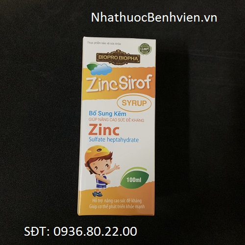 Thực phẩm bảo vệ sức khỏe Zincsirof Syrup 100ml