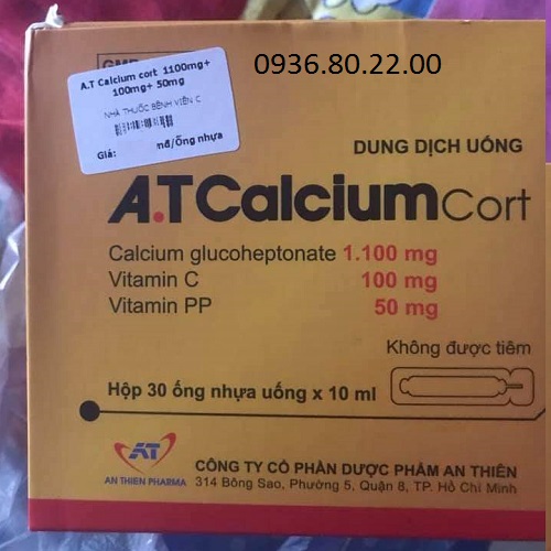 Dung dịch uống A.T Calcium Cort