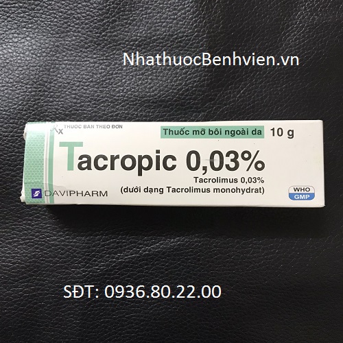 Thuốc Mỡ bôi ngoài Da Tacropic 0.03%