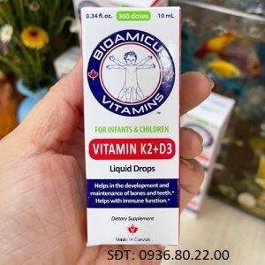 Thực phẩm bảo vệ sức khỏe Bioamicus Vitamin K2&D3