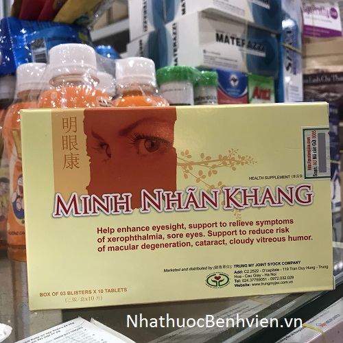 Thực phẩm bảo vệ sức khỏe Minh Nhãn Khang