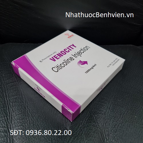 Thuốc Venocity Citicoline Injection 1000mg/4ml - Hộp 5 ống