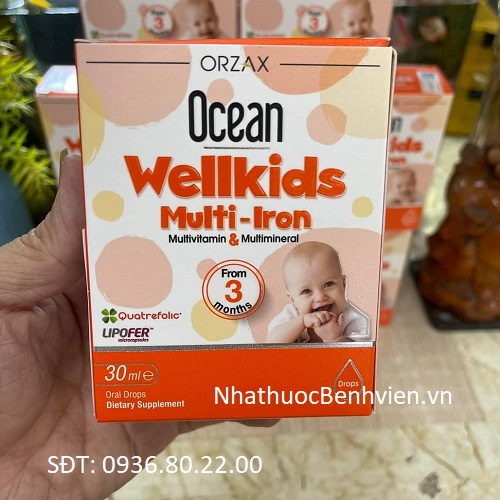 Thực phẩm bổ sung Ocean Wellkids Multi-Iron