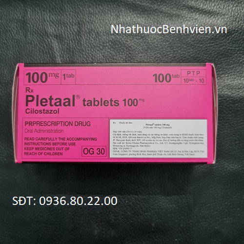 Thuốc Pletaal Tablets 100mg