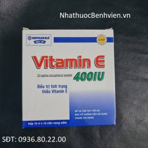 Thuốc Vitamin E 400IU Hdpharma