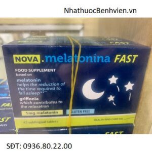 Thực phẩm bảo vệ sức khỏe Nova. Melatonina Fast