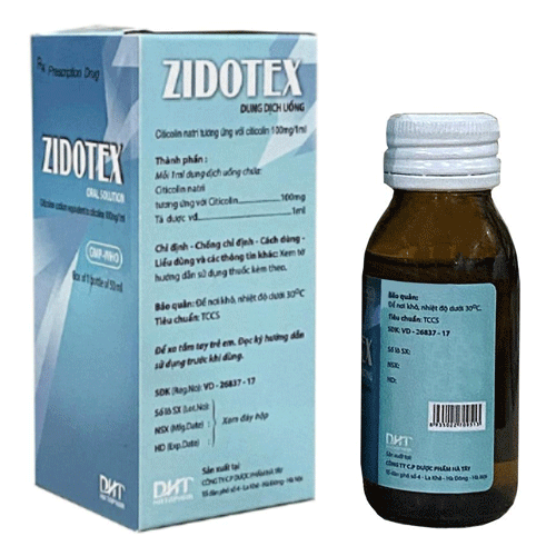 Dung dịch uống Thuốc Zidotex