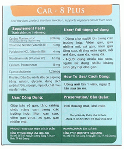 Thực phẩm bảo vệ sức khỏe Car-8 Plus