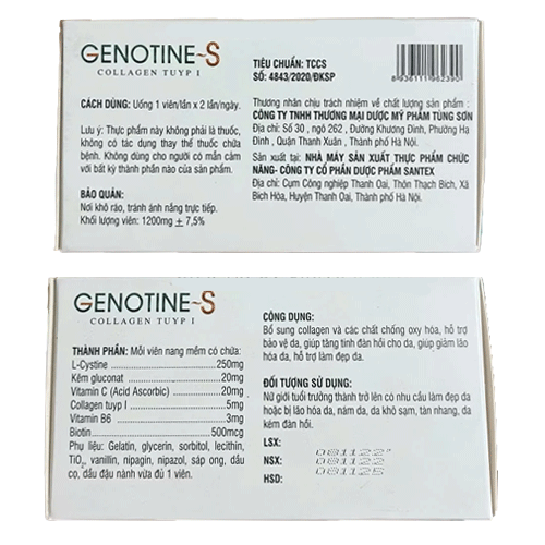 Thực phẩm bảo vệ sức khỏe Genotine – S