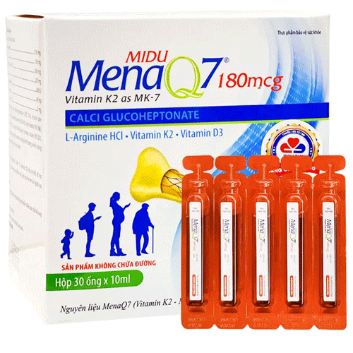 Thực phẩm bảo vệ sức khỏe Midu MenaQ7 180mcg