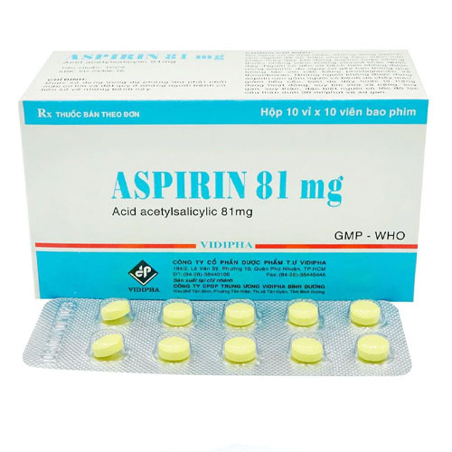 Thuốc Aspirin 81mg Vidipha