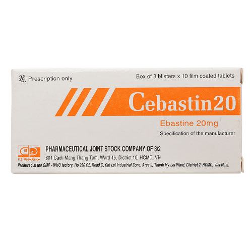Thuốc Cebastin 20mg