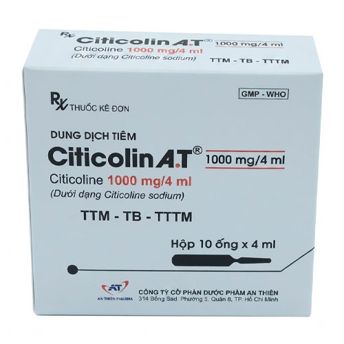 Thuốc Citicolin A.T 1000mg/4ml – Dung dịch tiêm