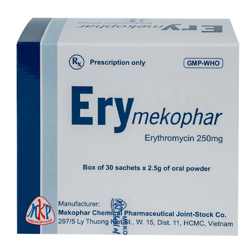 Thuốc Erythromycin 250mg Mekophar