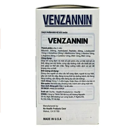 Thực Phẩm Bảo vệ sức khỏe Venzannin