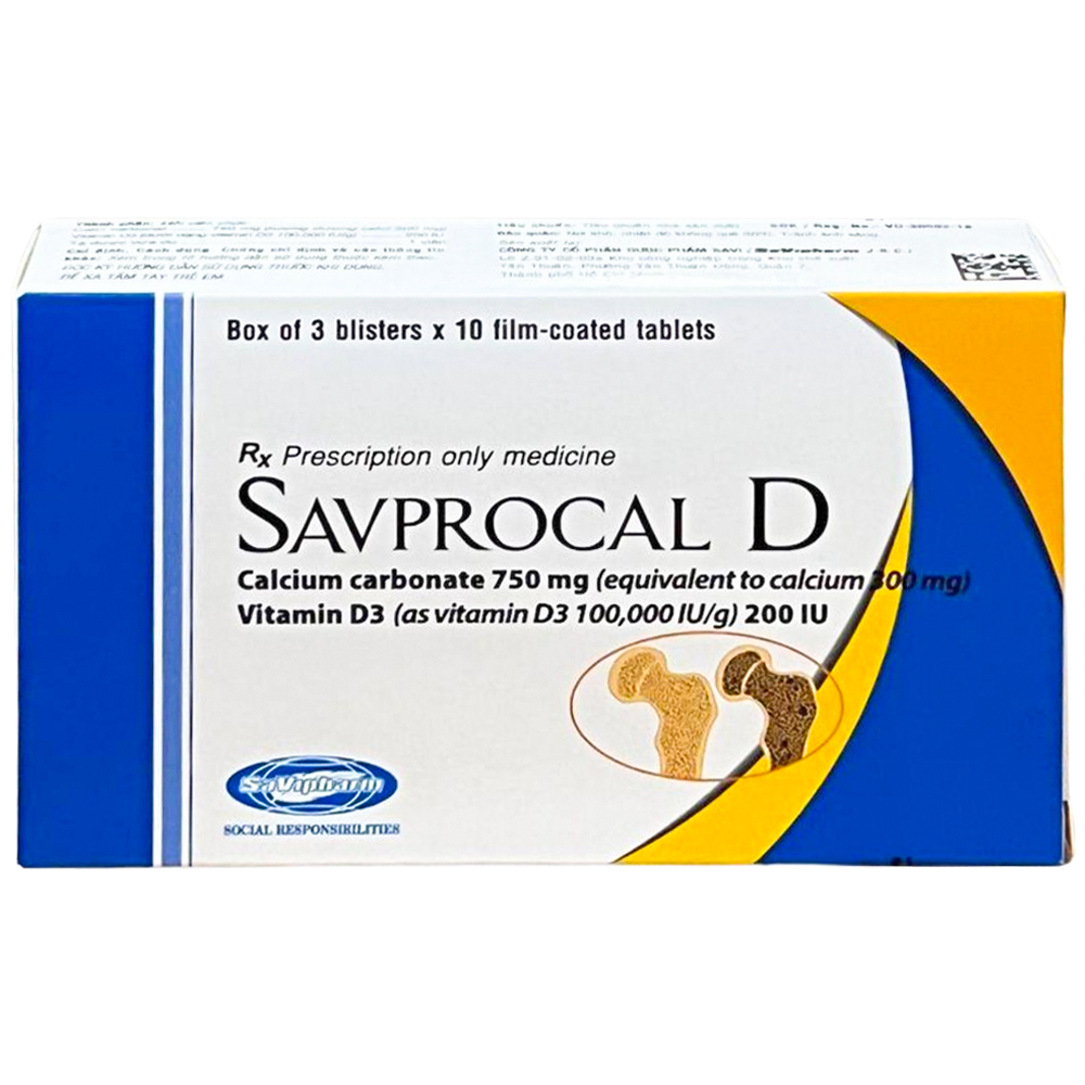 Thuoc Savprocal D 750mg 200iu
